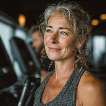 Grupa seniorów wykonująca ćwiczenia fitness w parku